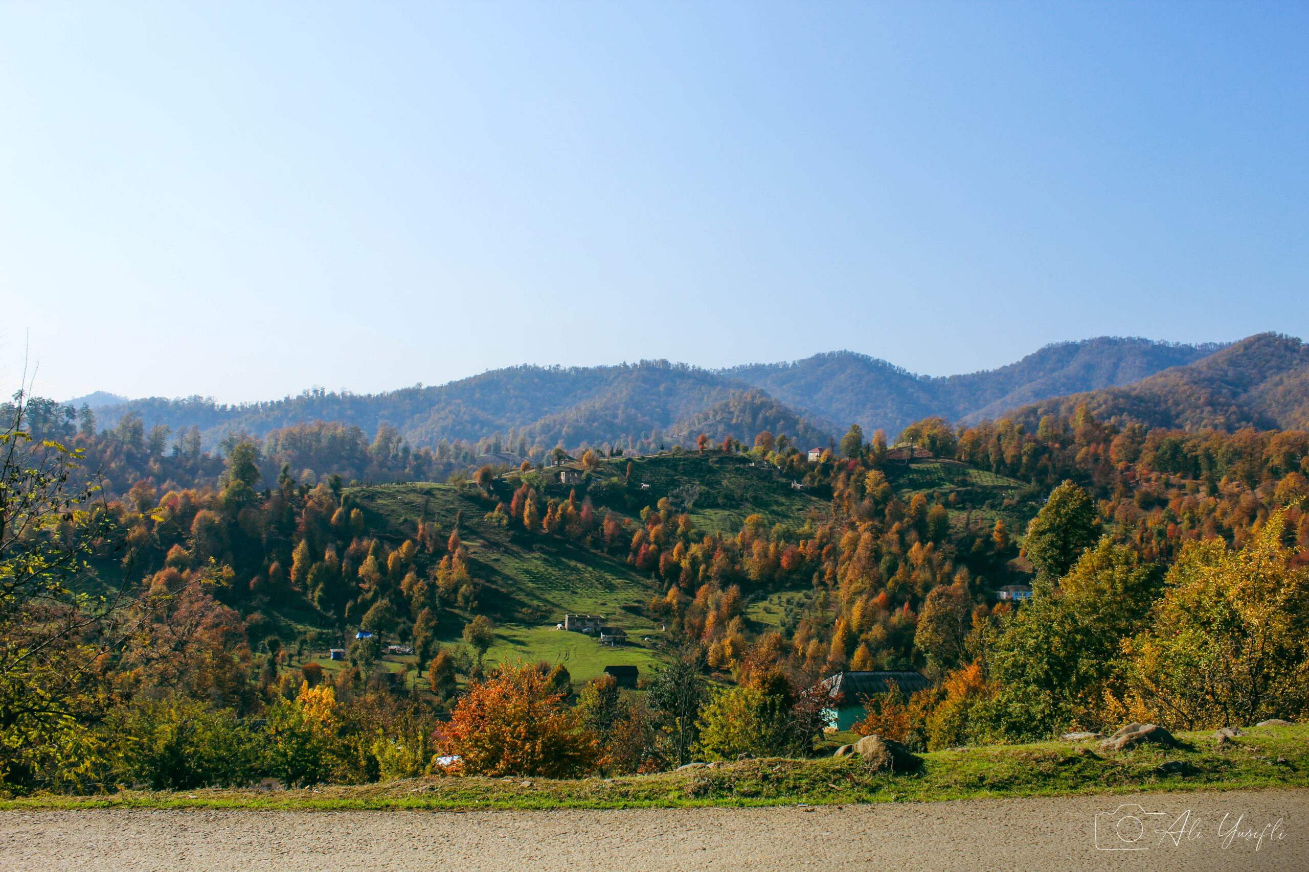 Autumn scenery from Kijaba, Astara