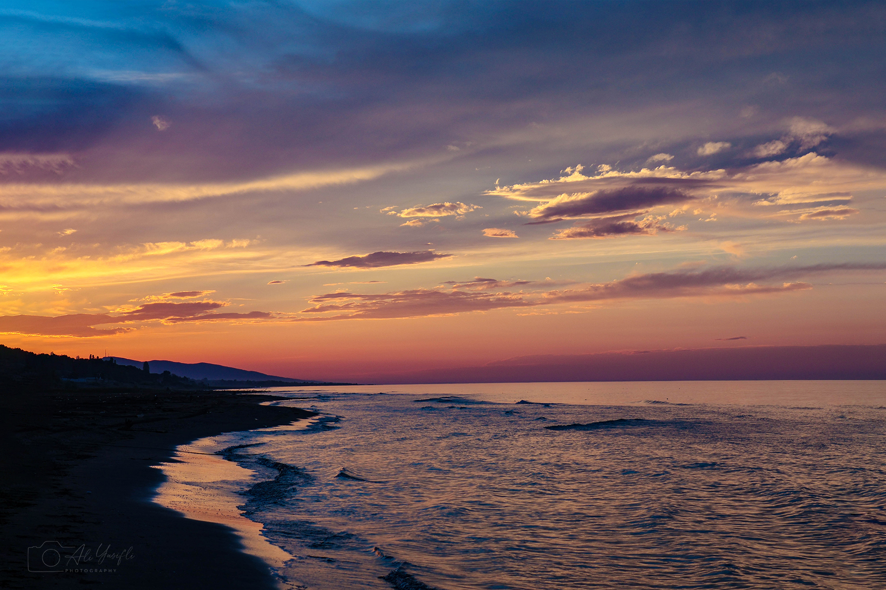 Sunset colours in Nabran seaside
