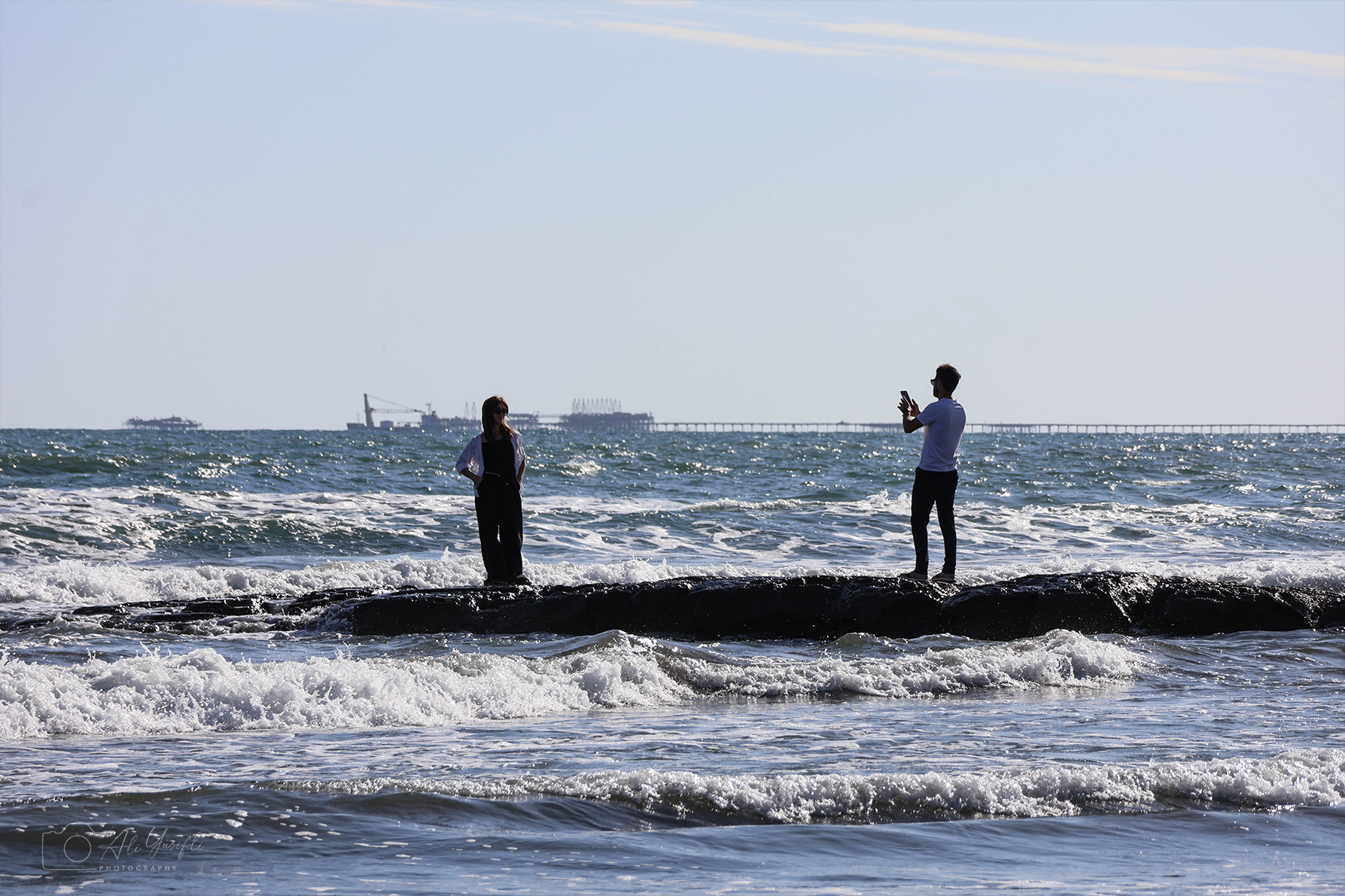 A Moment Held by the Sea